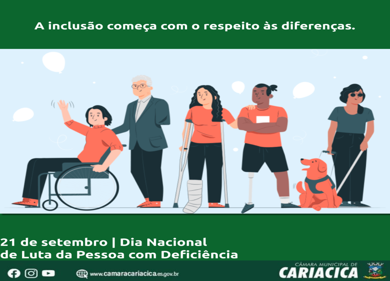 DIA NACIONAL DE LUTA DA PESSOA COM DEFICIÊNCIA